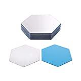 Meilleur miroir adhésif – Comparatif %currentmonth% %currentyear% Guanici 24 Pièces Hexagonal Feuille de Miroir Flexible Non Verre Miroir Autocollants Acrylique Feuilles Miroir Autocollant pour DIY Créatif Stickers Chambre à Coucher Art Décoration Maison (Argent)