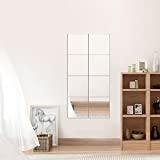 Meilleur miroir adhésif – Comparatif %currentmonth% %currentyear% Yosoo Health Gear Stickers Miroir Adhésif, 9pcs Autocollants Carrés Miroir Mural Amovible pour Maison Salon Chambre Décor