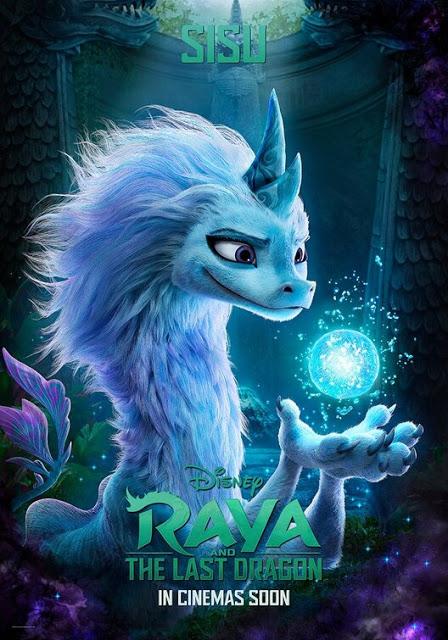 Affiches personnages US pour Raya et le Dernier Dragon