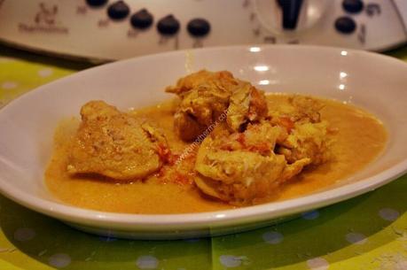 recette du jour: Blancs de poulet lait de coco et curry  au thermomix de Vorwerk