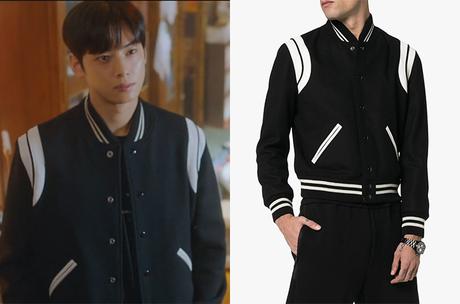 TRUE BEAUTY : Lee Su-Ho’s black teddy bomber jacket in S1E02