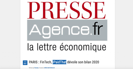 Presse agence parle d’iPaidThat