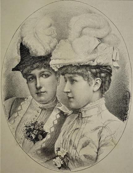 Les princesses Louise et Stéphanie de Belgique faisaient la une d'un magazine viennois en 1886