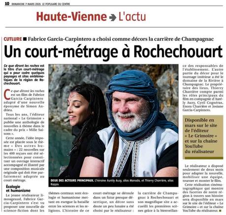 Tournage diront roches