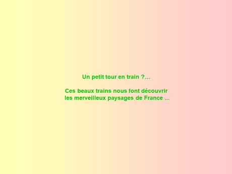 La France et ses trains touristiques