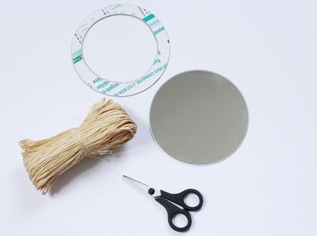 Tuto miroir raphia DIY pour un style bohème sur vos murs ! idée création déco personnaliser miroir rond mur