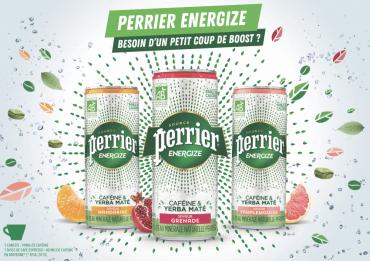 Perrier Energize, la nouvelle boisson énergisante bio lancée par Perrier