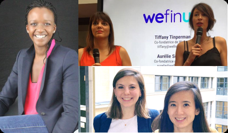 Héroïnes de la FinTech : Diana Brondel, Aurélie Sergent, Tiffany Tinperman, Jeanne Depond, Li Cai