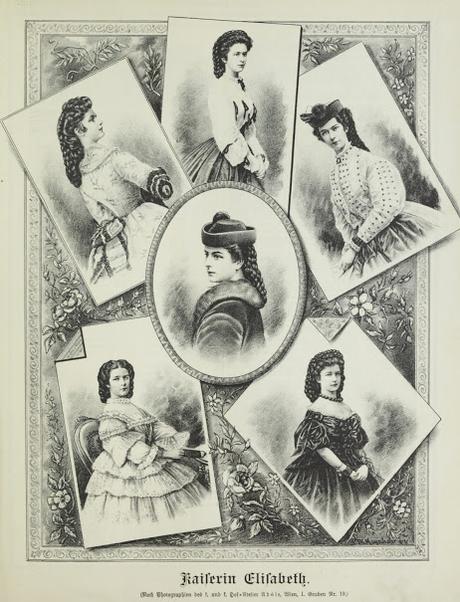 Portraits de l'impératrice Elisabeth dessinés à partir de photographies