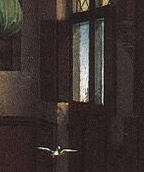 Rogier_van_der_Weyden_-_Annunciation_-_Musee des BA Anvers detail volets