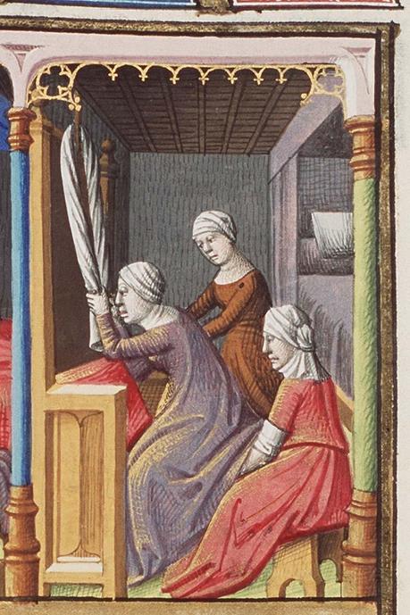 Naissance d'Alexandre le Grand Francois Maitre, 1475-1480, La Cite de Dieu, Saint Augustin, The Hague, MMW, 10 A 11 fol 233r
