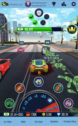 Code Triche Idle Racing GO: Clicker Tycoon & Tap Race Manager APK MOD (Astuce) 3