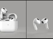 AirPods nouveaux rendus futurs écouteurs d’Apple