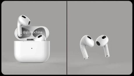 AirPods 3 :  de nouveaux rendus des futurs écouteurs d’Apple
