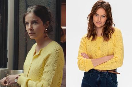 DEMAIN NOUS APPARTIENT : le cardigan jaune de Roxane dans l’épisode 881