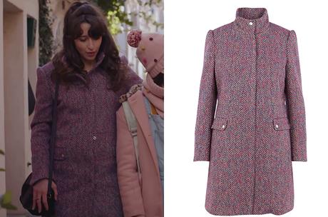 DEMAIN NOUS APPARTIENT : le manteau multicolore de Justine dans l’épisode 881
