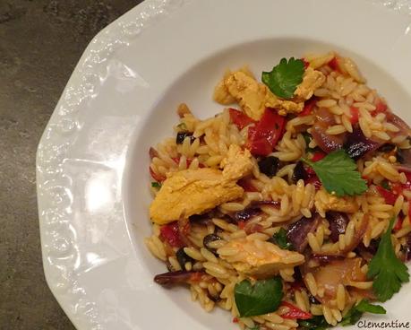 Risotto d'orzo au fromage de chèvre