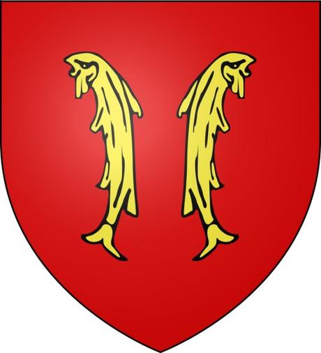 Les deux poissons - Blason du comté de Ferrette © I, Darkbob - licence [CC BY 2.5] from Wikimedia Commons