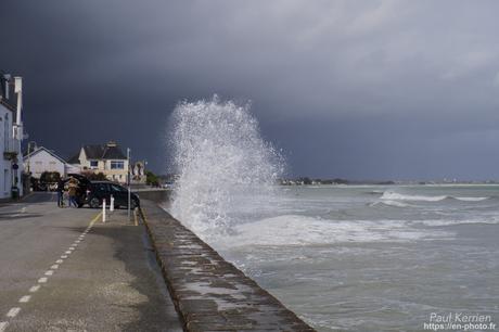 marée haute tourmentée #IleTudy #SainteMarine #Bretagne #Finistère