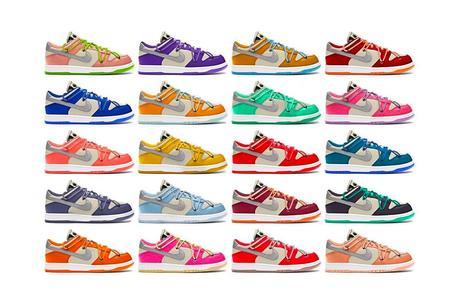 Off White et Nike devraient sortir 20 nouvelles Dunk Low Off White Nike Dunk Low Virgil Abloh