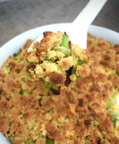 Poireaux Chorizo et son crumble au curly