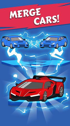 Télécharger Merge Car game free idle tycoon APK MOD (Astuce) screenshots 1