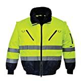 Meilleur blouson de pilote – Comparatif mars 2021 Blouson pilote Portwest 3 en 1 haute visibilité