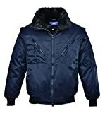 Meilleur blouson de pilote – Comparatif mars 2021 Portwest PJ10NARM Pilot Veste 3 en 1, Bleu marine, M