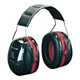 Meilleur casque antibruit passif – Comparatif mars 2021 3M Peltor Optime III - Casque antibruit en serre-tête pliable - Pour milieu bruyant et stressant - Atténuation 35 dB - 1 x casque antibruit noir/rouge