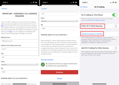 Comment configurer les appels Wi-Fi sur un iPhone paramètres Wifi