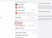 Comment configurer appels Wi-Fi iPhone
