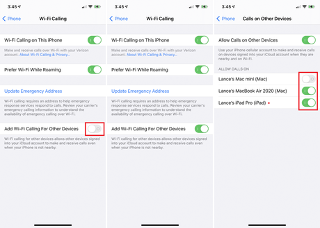 Comment configurer les appels Wi-Fi sur un iPhone ajouter des appareils