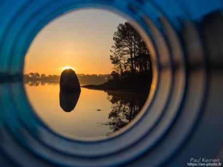 fin de nuit sur le #menhir de Penglaouic #Loctudy #Bretagne #Finistère