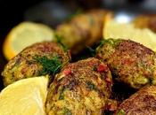 Kofta poisson yaourt, piment sumac. Fish with yoghurt, sumac chilli.