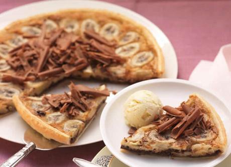 Tarte banane et chocolat W.Watchers