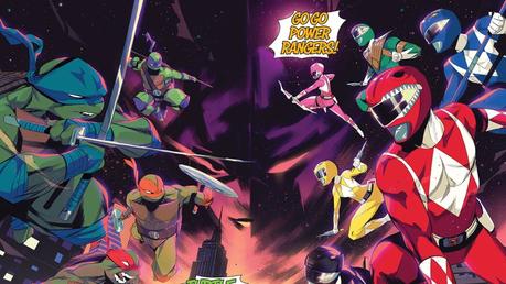 Illustration de Power Rangers & Tortues Ninja