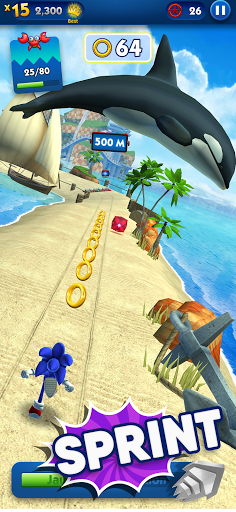 Télécharger Gratuit Sonic Dash - Jeu de course à pied et saut ! APK MOD (Astuce) 2