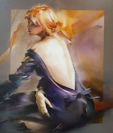 Jacques Donnay, Casque d'or, 59 x 68 cm – huile sur toile.