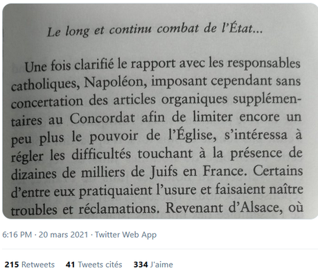 le séparatisme antisémite du Ministre de l’Intérieur