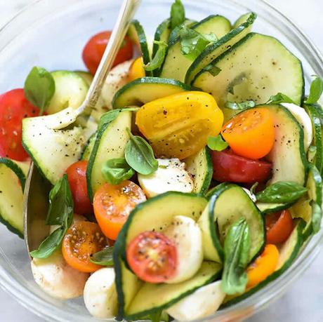 Salade courgettes et tomates W Watchers