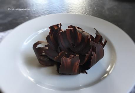 Fleur de nénuphar en chocolat réalisation facile