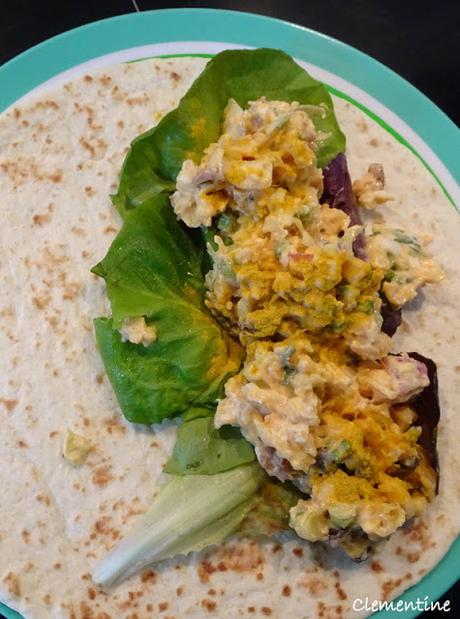 Wraps de poulet, pommes et curry de Giada de Laurentiis Wraps de poulet, pommes et curry de Giada de Laurentiis