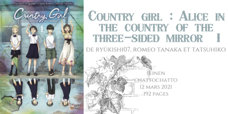 Country girl : Alice in the country of the three-sided mirror #1 • Ryûkishi07, Romeo Tanaka et Tatsuhiko