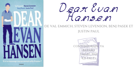 Dear Evan Hansen • Val Emmich, Steven Levenson, Benj Pasek et Justin Paul