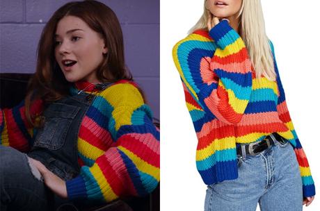 GINNY & GEORGIA : Abby’s rainbow print sweater in S1E05