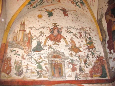 La fresque du jugement dernier de l'église de Sillegny © Rolin - licence [CC BY-SA 3.0] from Wikimedia Commons