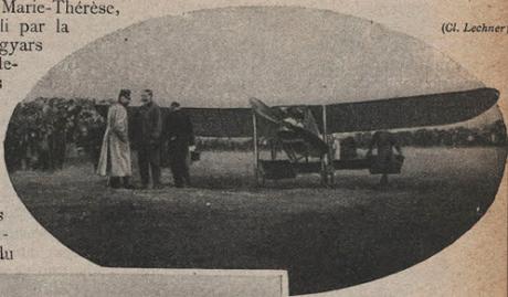 Simmeringer Haide — L'empereur François-Joseph félicitant l'aviateur Blériot.