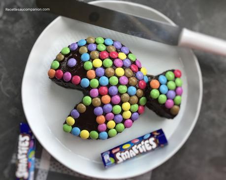 Gâteau poisson au chocolat et smarties au companion thermomix ou sans robot 