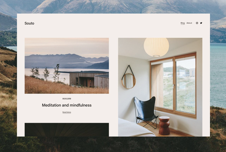 Nous comparons deux grands constructeurs Web Squarespace met beaucoup l'accent sur les visuels.
