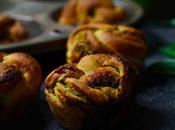 Brioches tréssées pesto d'ail ours